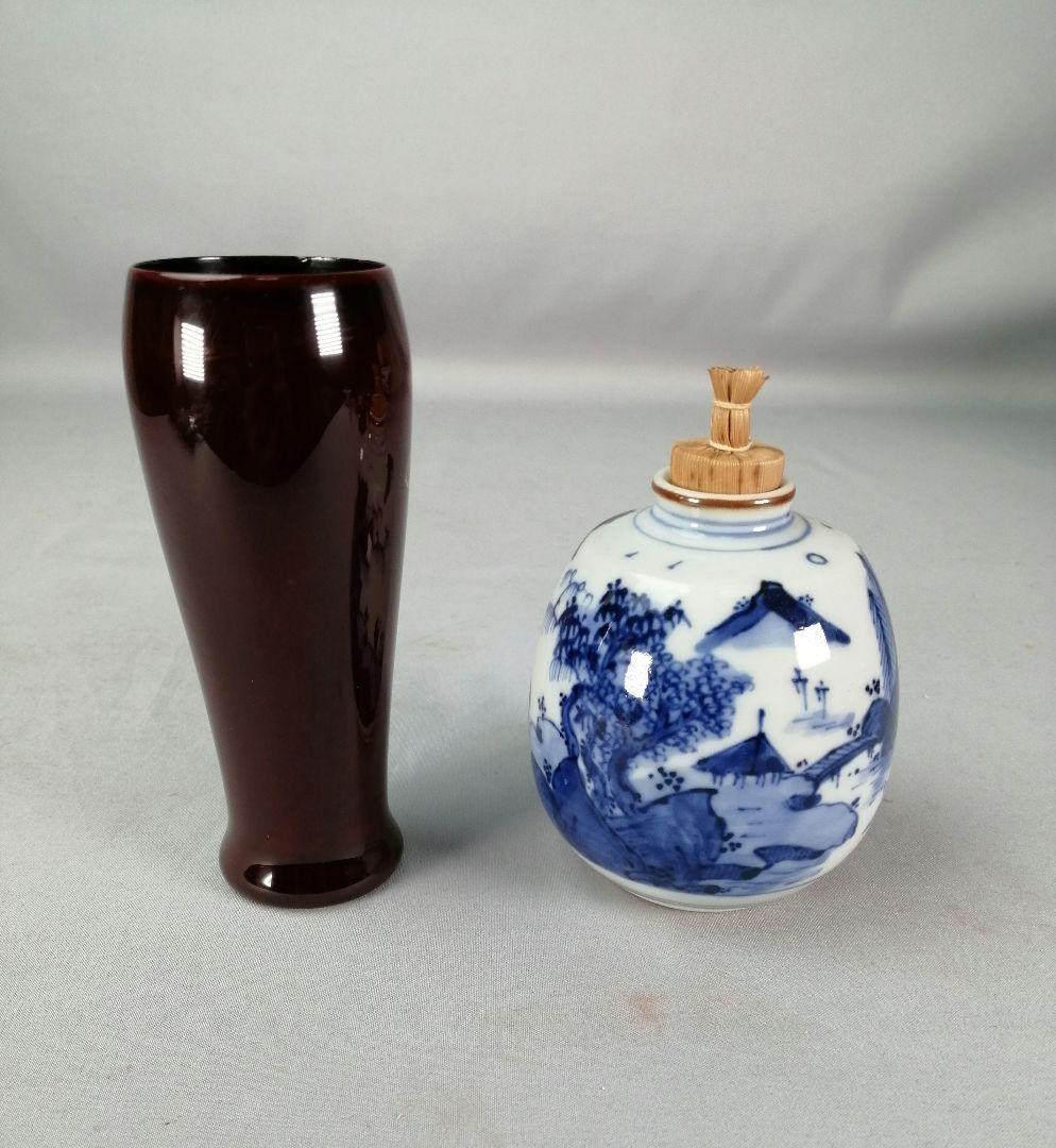 【茶道具】　住吉蒔絵茶箱 茶道具セット付属　茶箱158