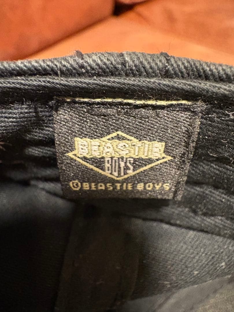 超希少‼️BEASTIE BOYS レーベル刺繍入りブラックキャップ