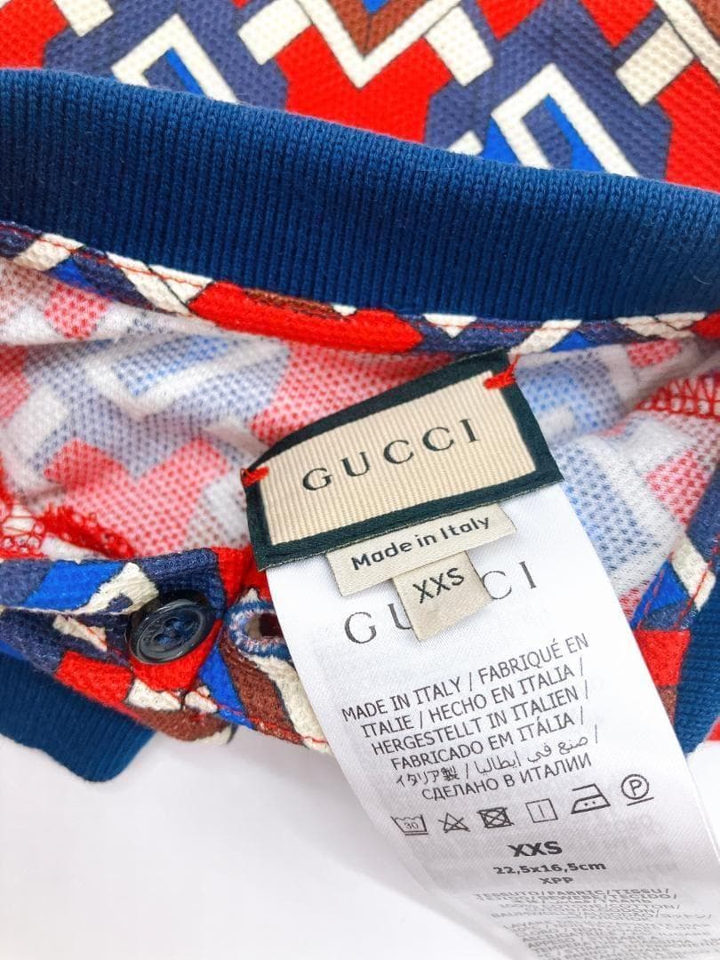 GUCCI コットン100% 総柄 ドッグウェア 犬用 表記サイズ XXS