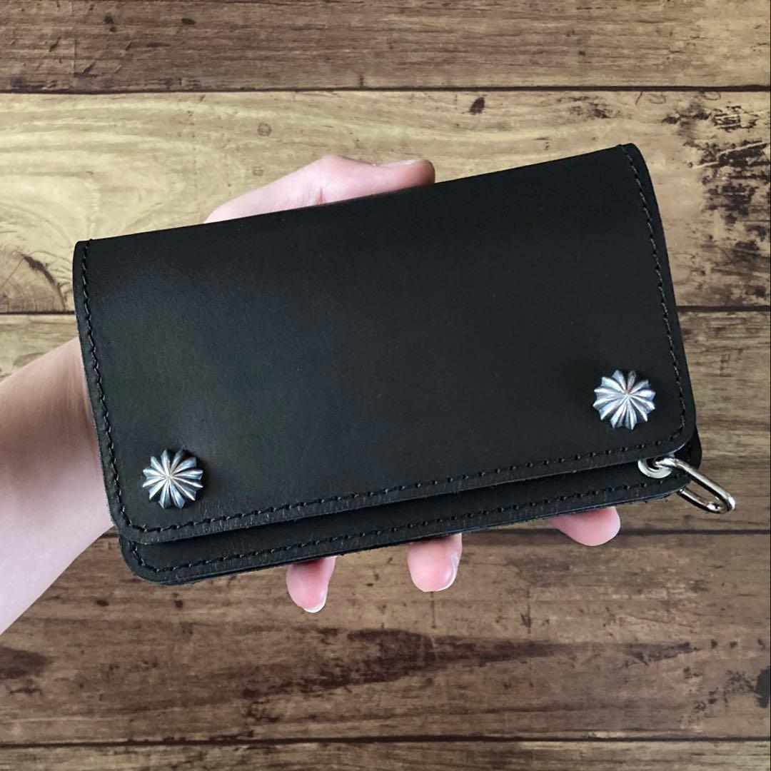 【お札を折らずに収納】COW CRUST トラッカーウォレット150（ミドル）