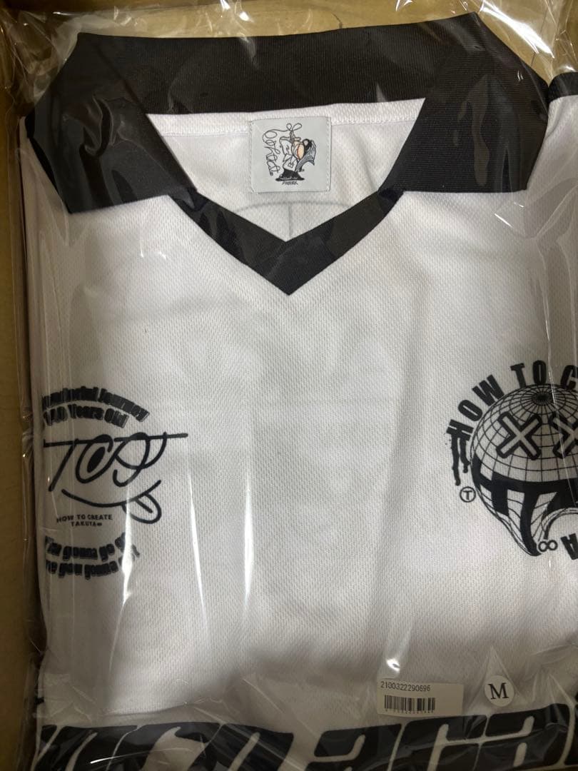 【新品】TAKUYA∞の創り方 フットボール Tシャツ/ホワイト M