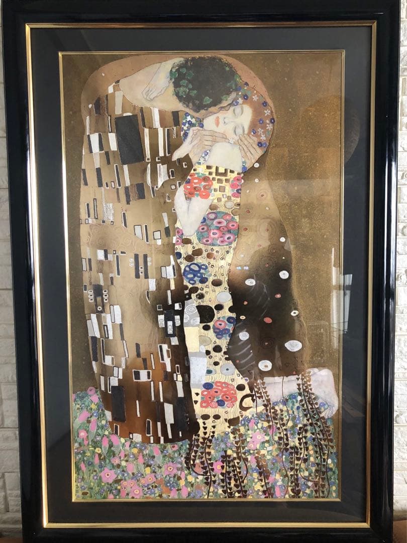グスタフ・クリムト「接吻」複製名画