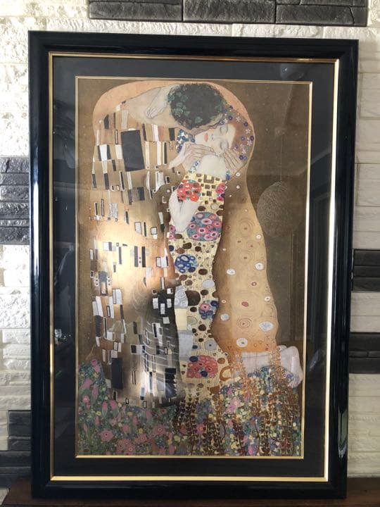 グスタフ・クリムト「接吻」複製名画