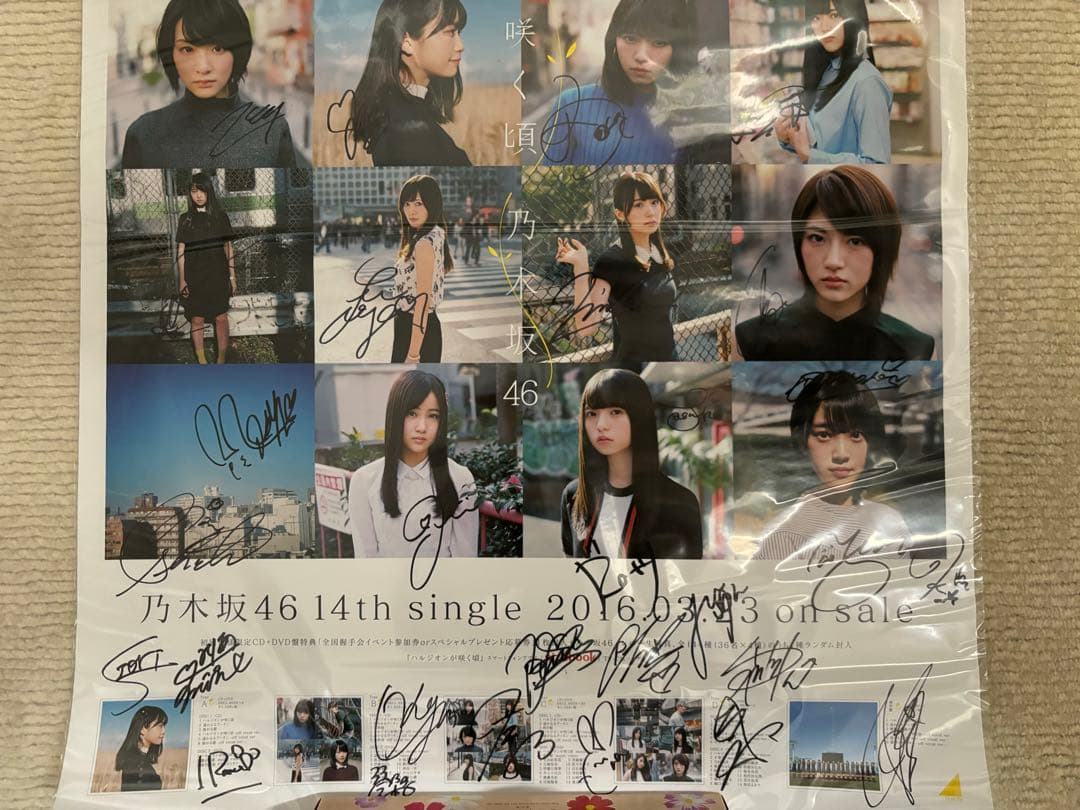 乃木坂46 ハルジオンが咲く頃 サインポスター