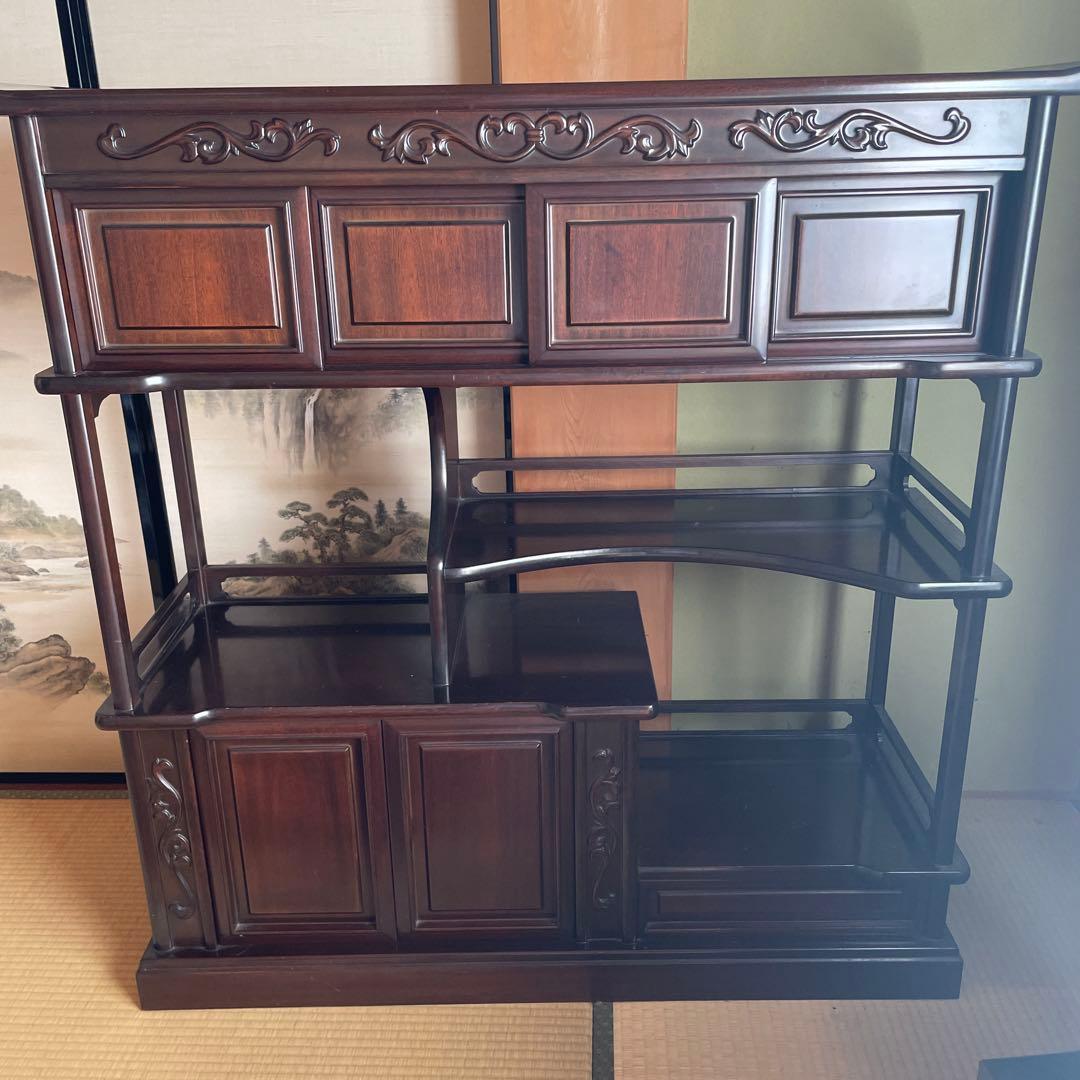 ミルコン。 茶箪笥 飾り棚 茶棚 レトロ アンティーク