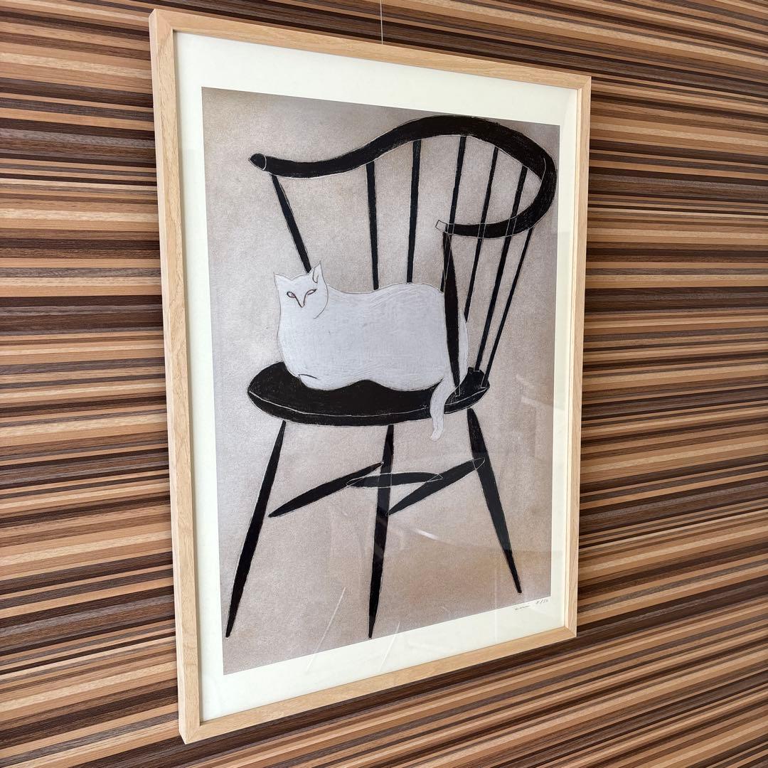 coricci 猫と椅子と 50 x 70cm