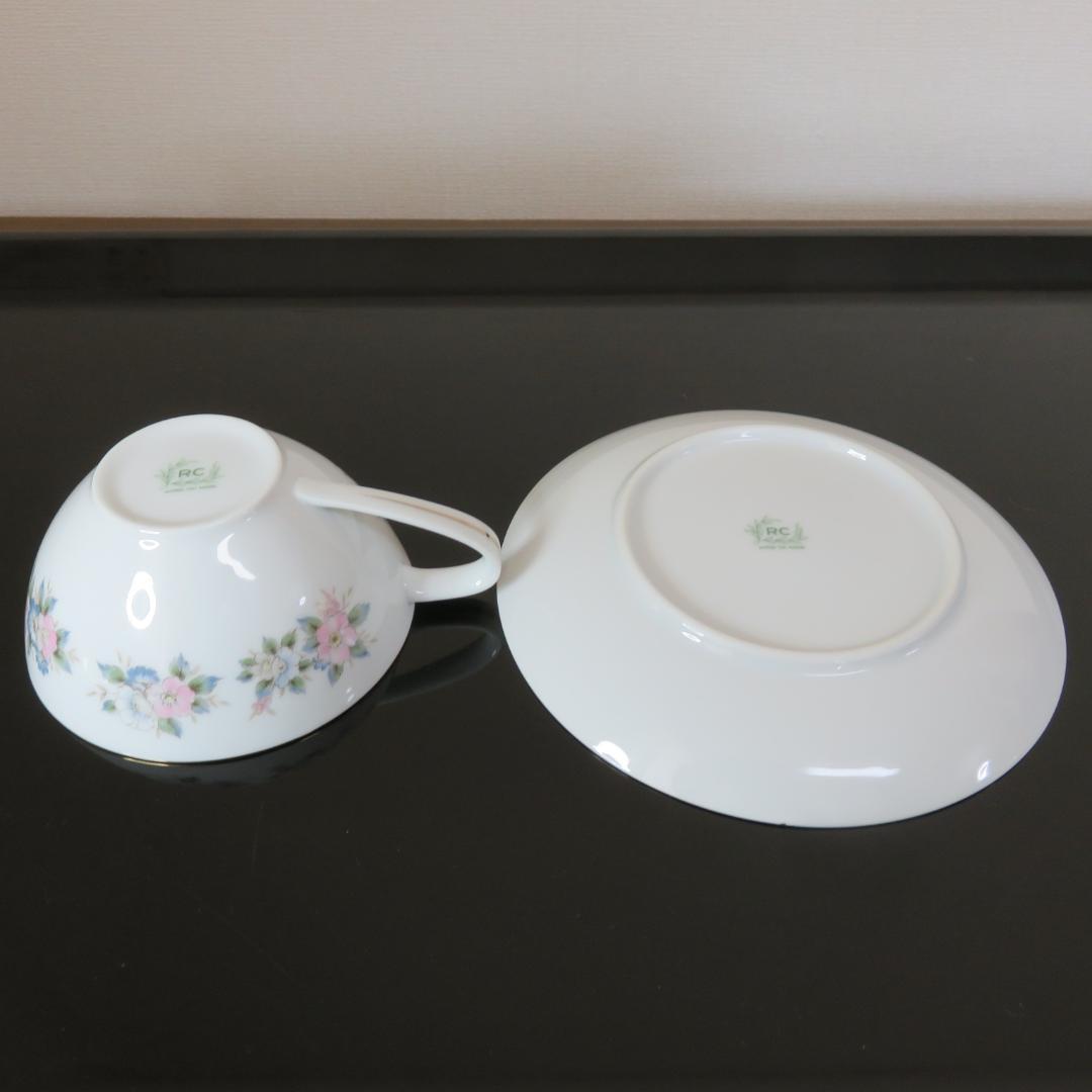 日本陶器会社 ティーカップセット 2脚 3脚 花柄 デザート皿 金彩 バラ売り可