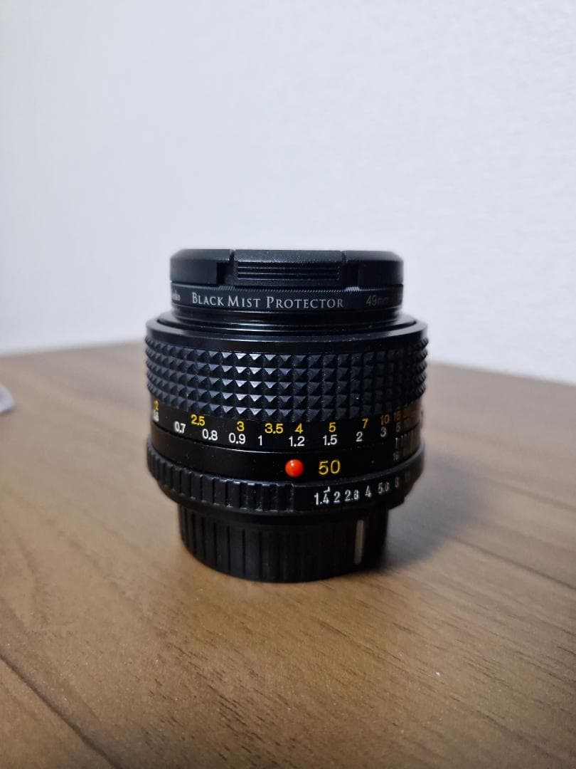 [美品] Minolta ミノルタ MD 50mm f1.4 フィルター付き