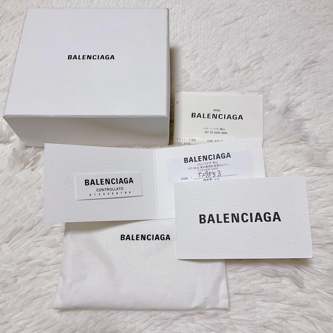 ⭐︎美品⭐︎バレンシアガ 三つ折り財布 ペーパー ミニウォレット グラフィティ 黒