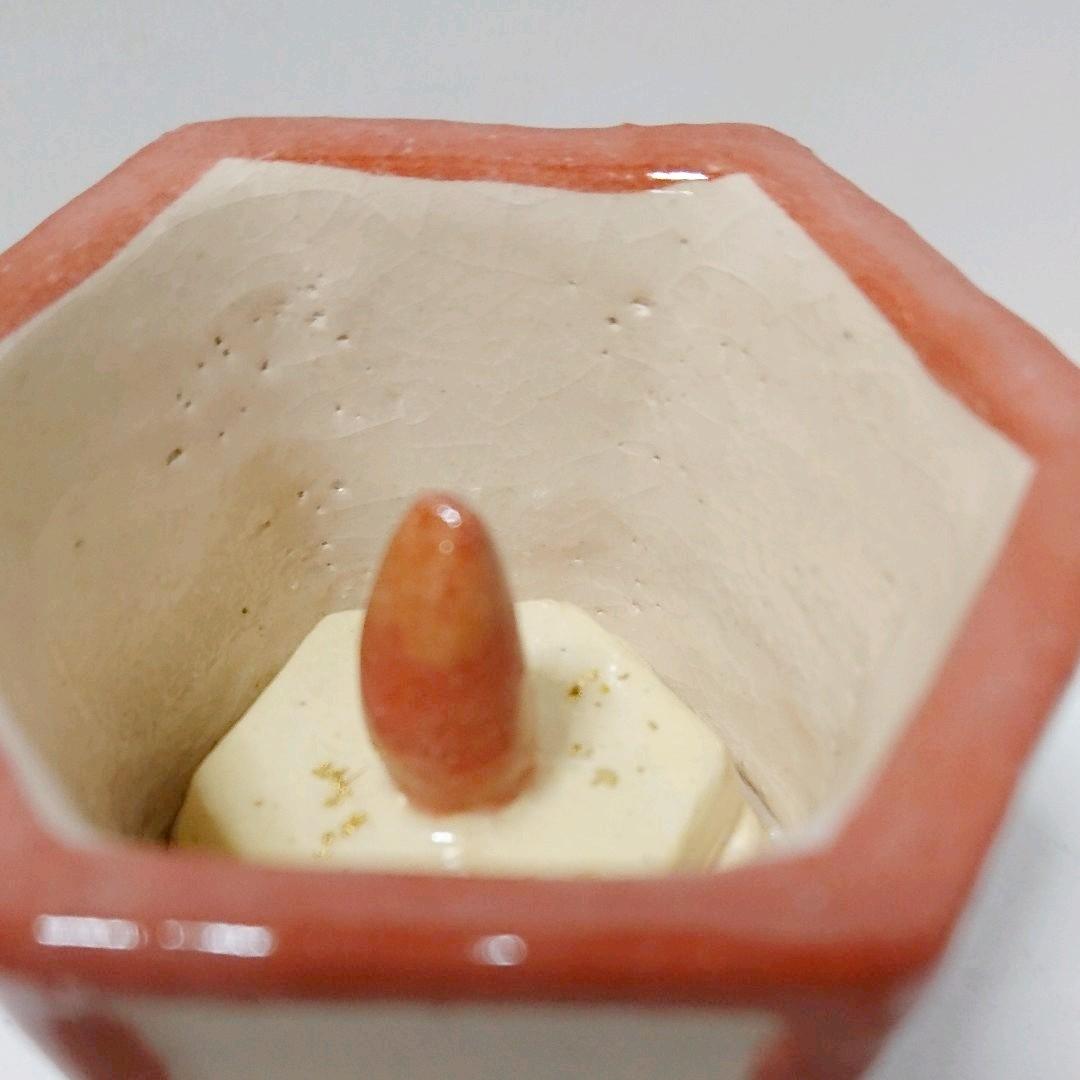 茶道具  香合  雪洞形香合  楽入