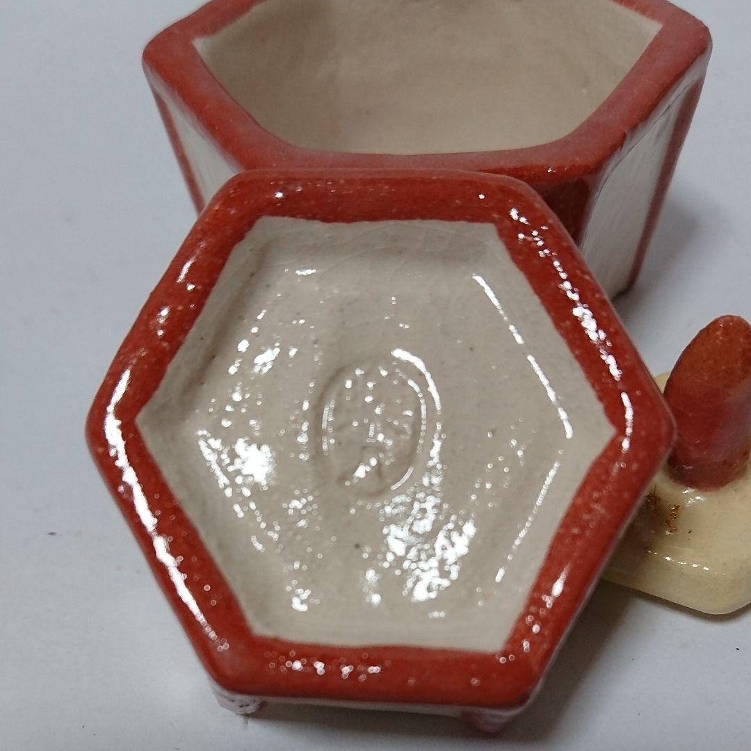 茶道具  香合  雪洞形香合  楽入