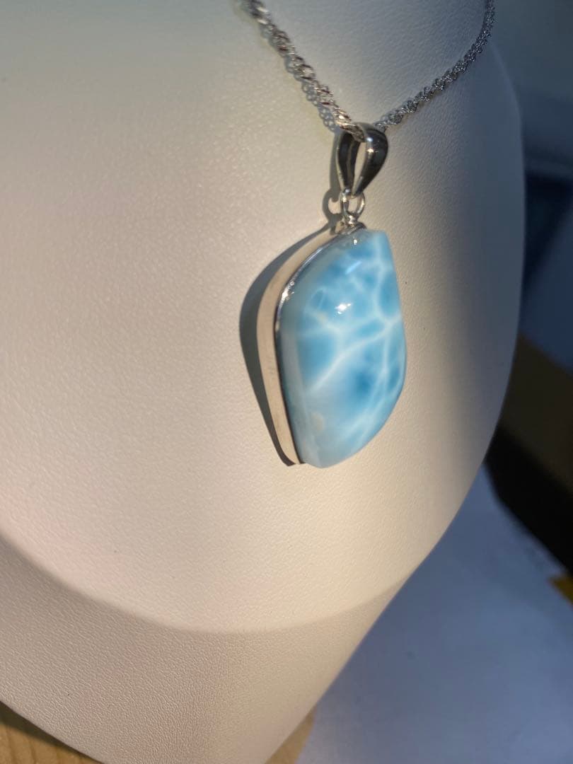 ラリマー　三大ヒーリングストーン　ペンダントトップ　ドミニカ共和国産