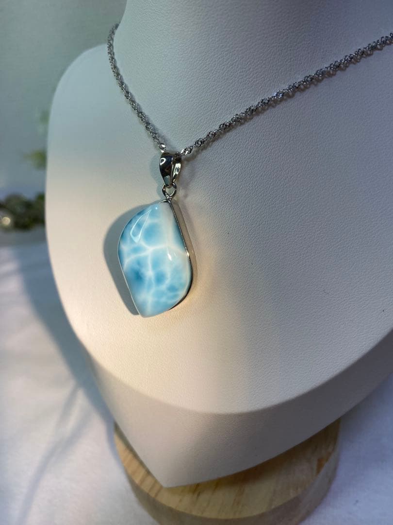 ラリマー　三大ヒーリングストーン　ペンダントトップ　ドミニカ共和国産