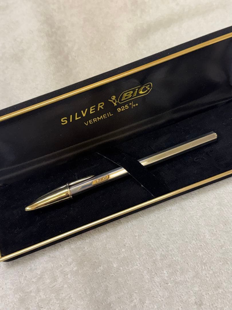 bicボールペン 40周年限定　純銀