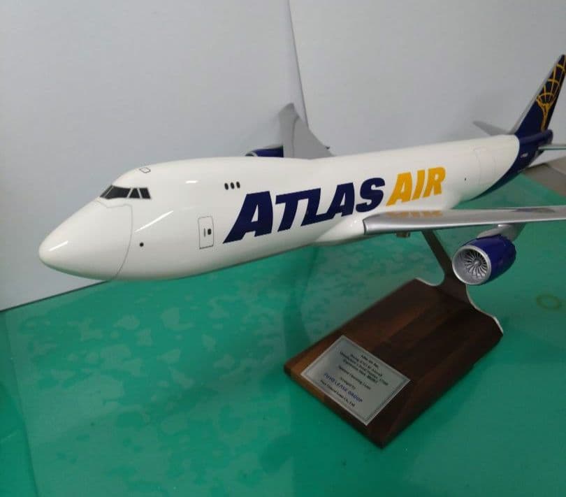 ATLAS AIR 航空機ジャンボ貨物機モデル 1/144　PACMIN社製