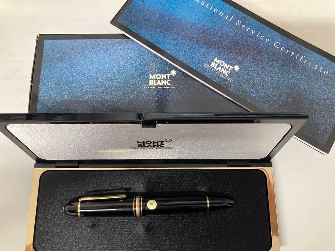 モンブラン・マイスターシュティック 万年筆 黒 金ペン先　149 極美品