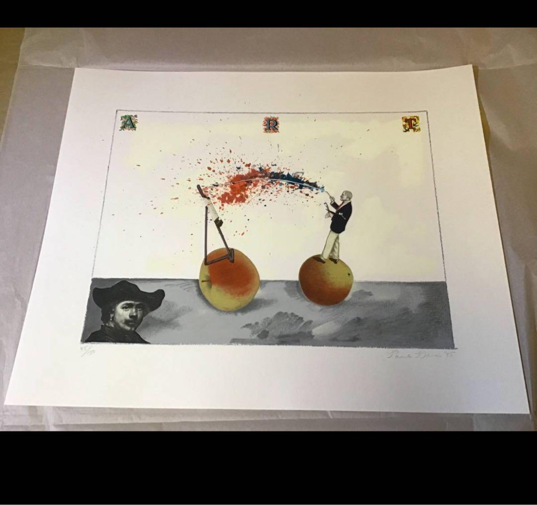 リトグラフPaul Davis ポール・デイヴィスBig Apple(1985)