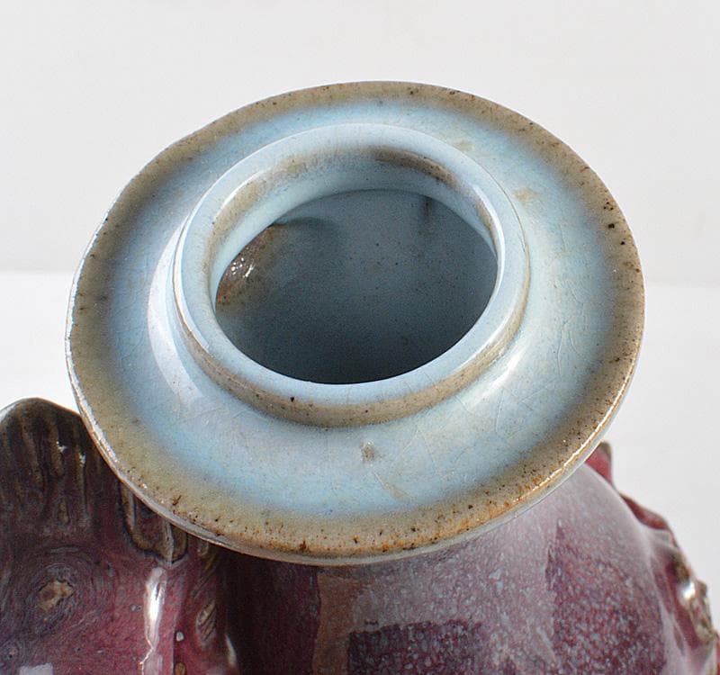 中国　窯変釉　龍文葫蘆瓶　V　R5184