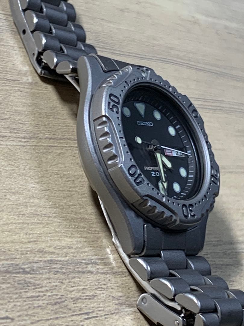 ⭐️希少⭐️ 予備コマ付⭐️SEIKO プロフェッショナル200mチタンダイバー