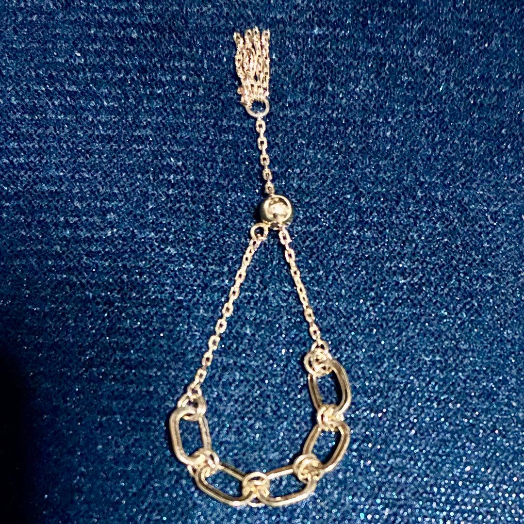 10金ゴールド チェーンリンク リング