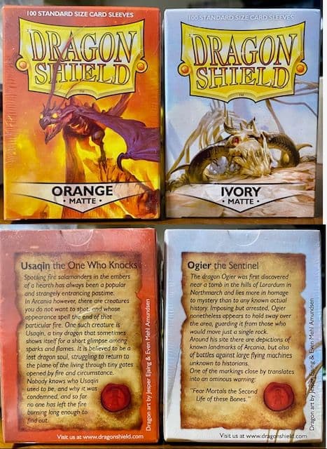 ヴィンテージ Dragon Shield スリーブ オレンジ 白 未開封