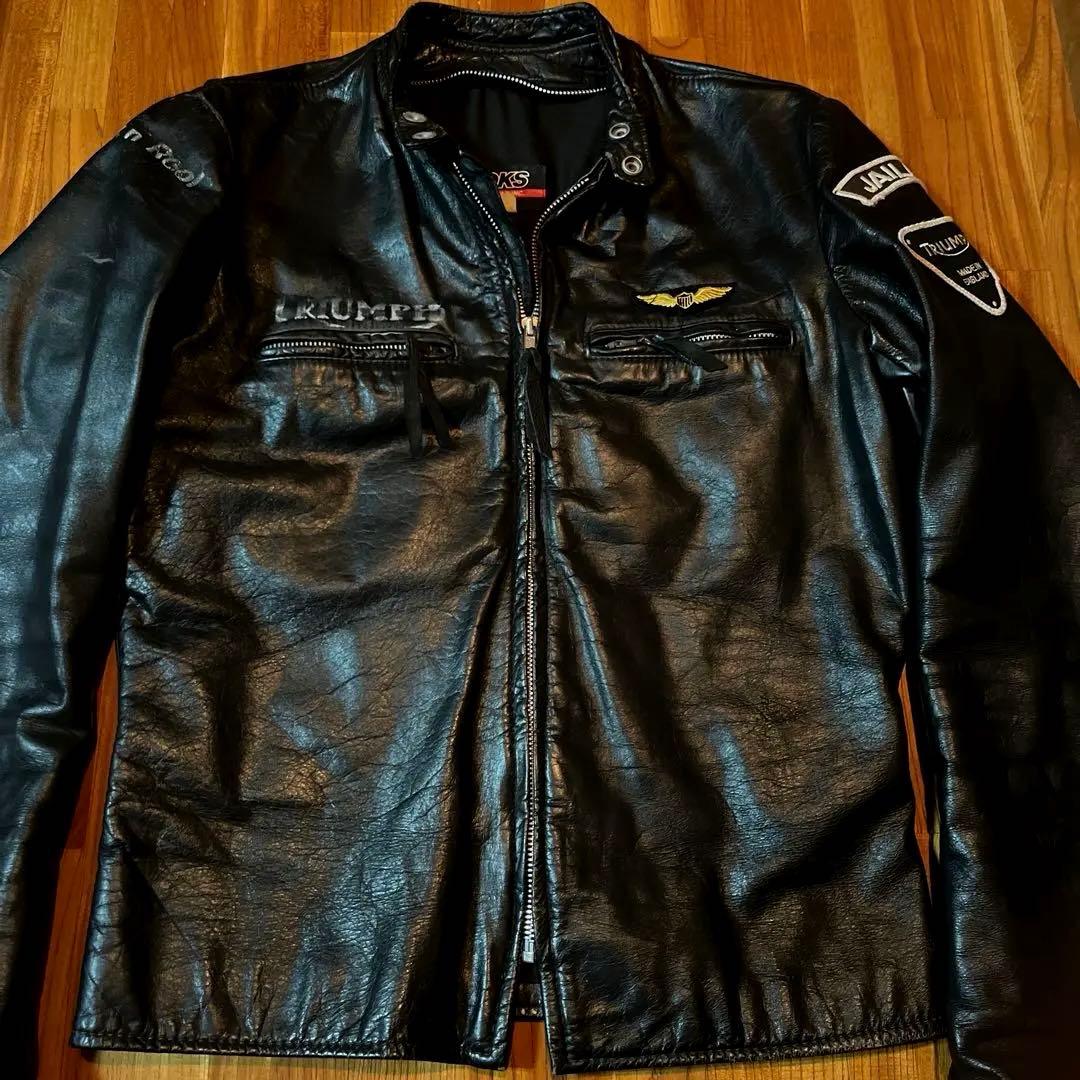 Broocks ブルックス レザージャケット ライダース ヴィンテージ