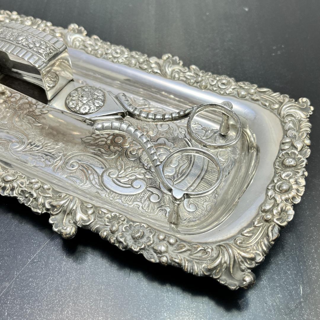 【英国】キャンドルトリマー/トレー　スナファー/燭台用芯トリマー