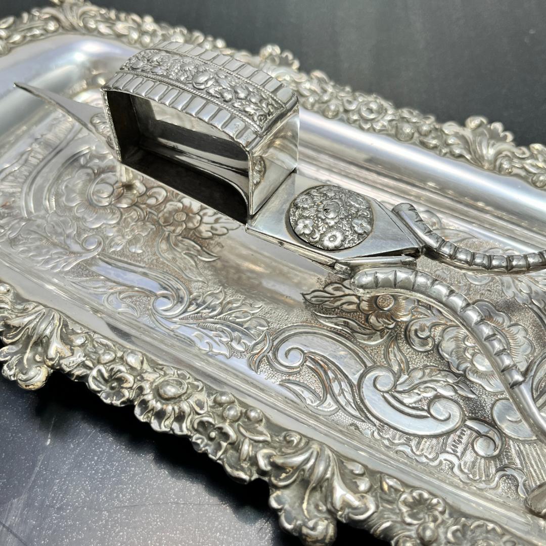 【英国】キャンドルトリマー/トレー　スナファー/燭台用芯トリマー