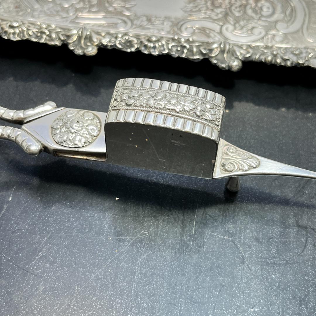 【英国】キャンドルトリマー/トレー　スナファー/燭台用芯トリマー