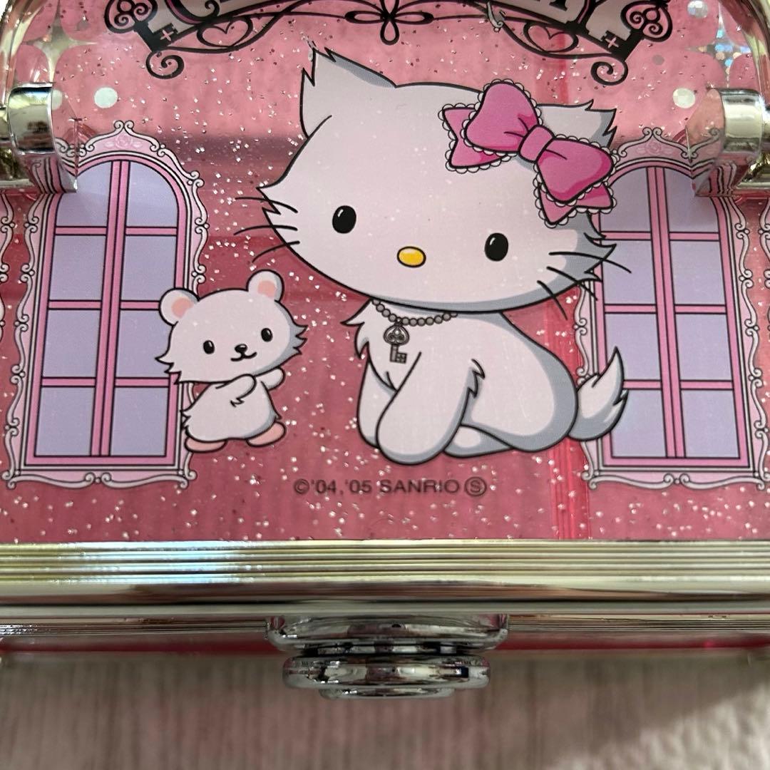 レア✨チャーミーキティ バニティケース 2005 レア ピンク ラメ　平成レトロ