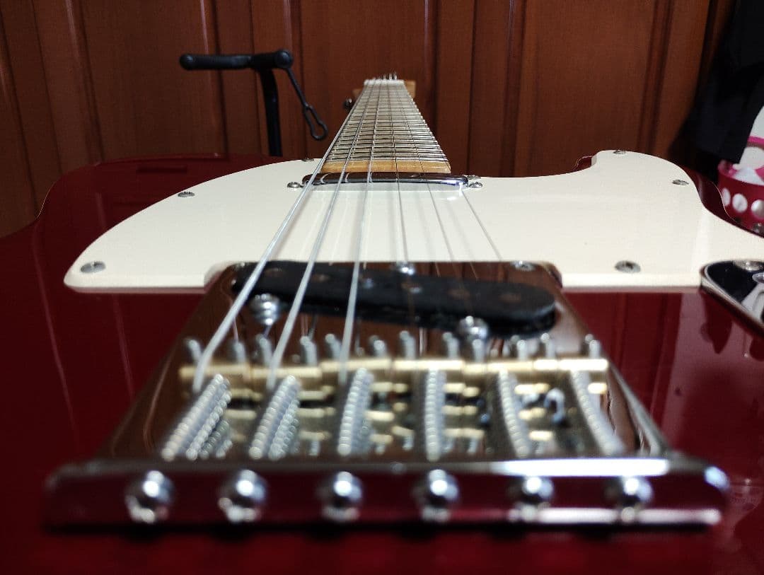 最終値下げ　テレキャスター　チェリーレッド　コンポーネントギター