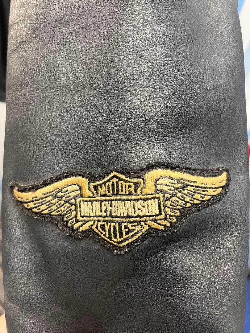 Harley-Davidson ブラックレザーライダースジャケット