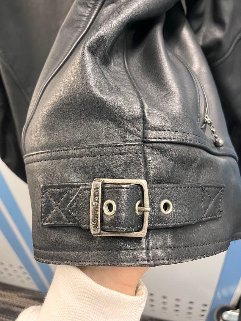 Harley-Davidson ブラックレザーライダースジャケット