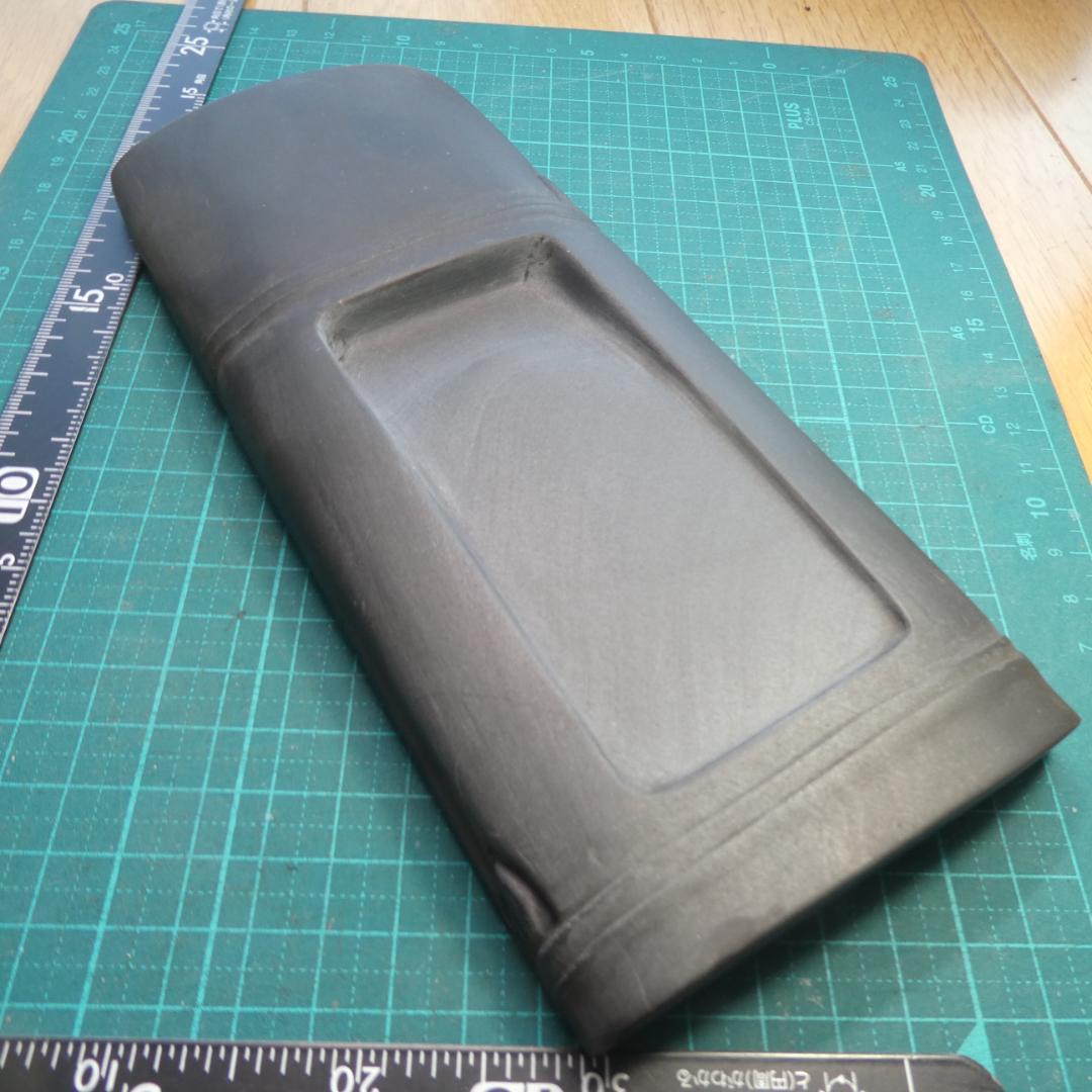 書道 硯 歙州硯 ４① 大硯 竹節硯