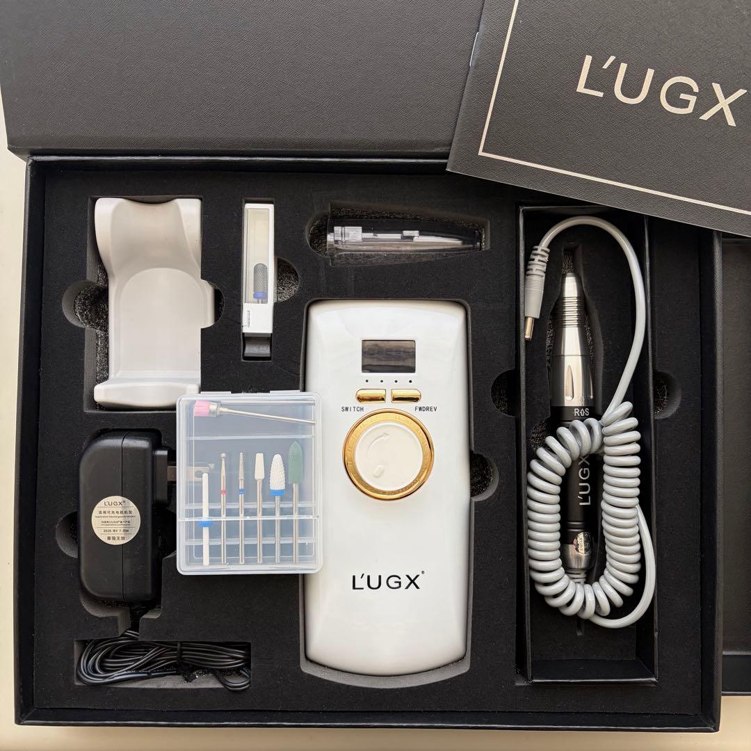 【1回のみ使用】L'UGX ネイルマシン　30000RPM 取扱説明書付き