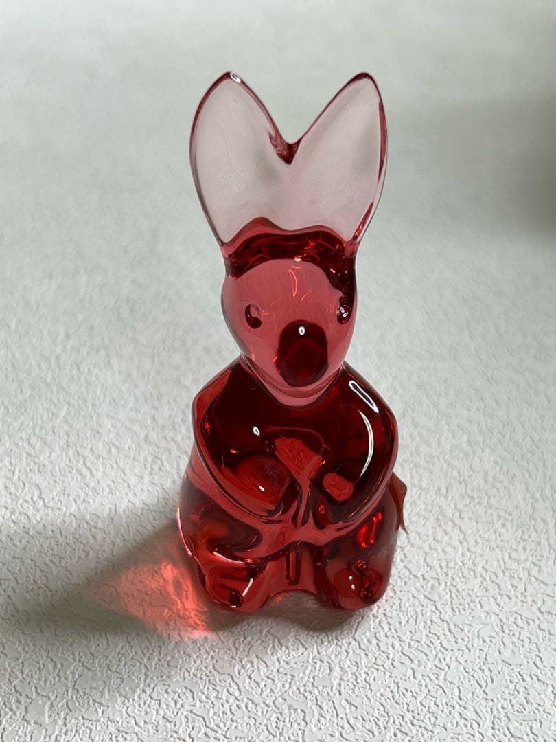 2PR81129093-0001 バカラ オブジェ レッドのウサギ
