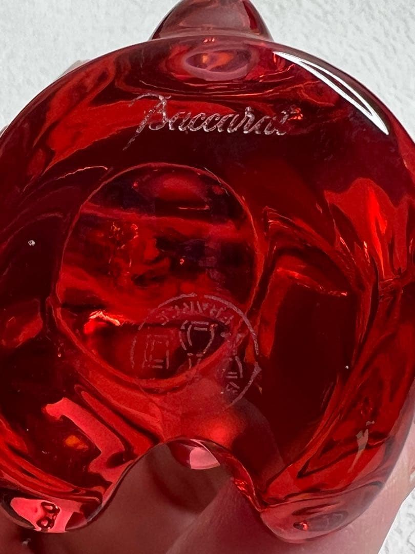 2PR81129093-0001 バカラ オブジェ レッドのウサギ