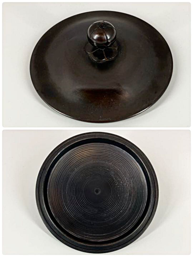 [茶道具] 敬典作　万代屋釜　(共箱) ○