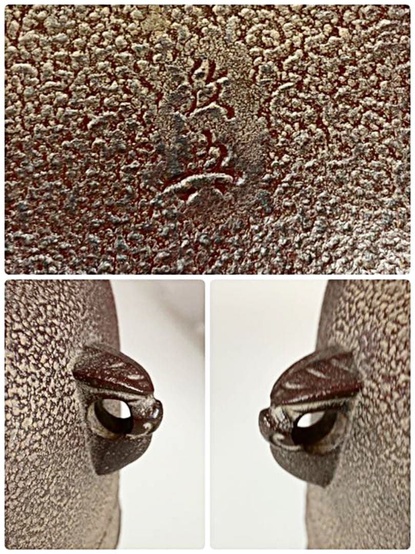 [茶道具] 敬典作　万代屋釜　(共箱) ○