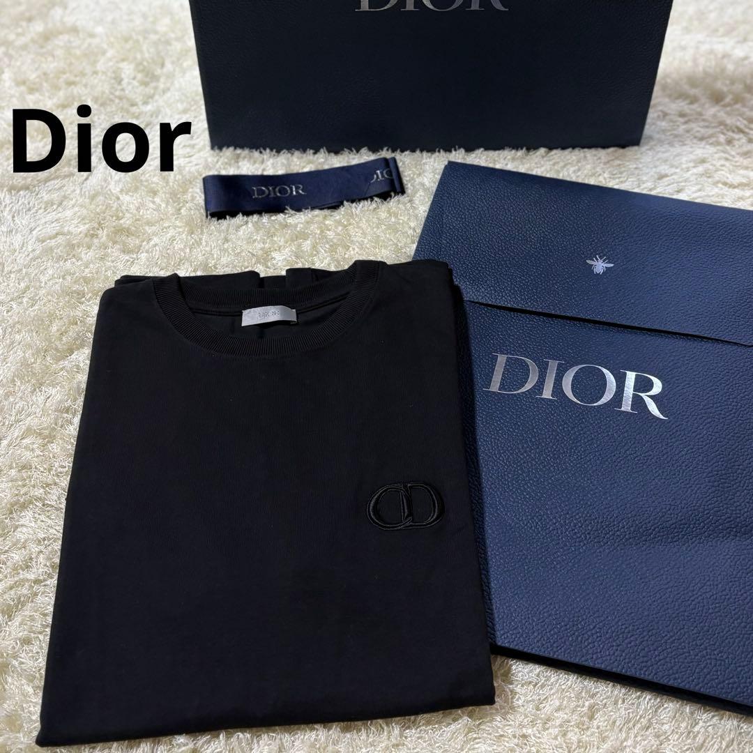 ディオール　Tシャツ　CD ロゴ　ブラック　Sサイズ　アイコン　綿100%