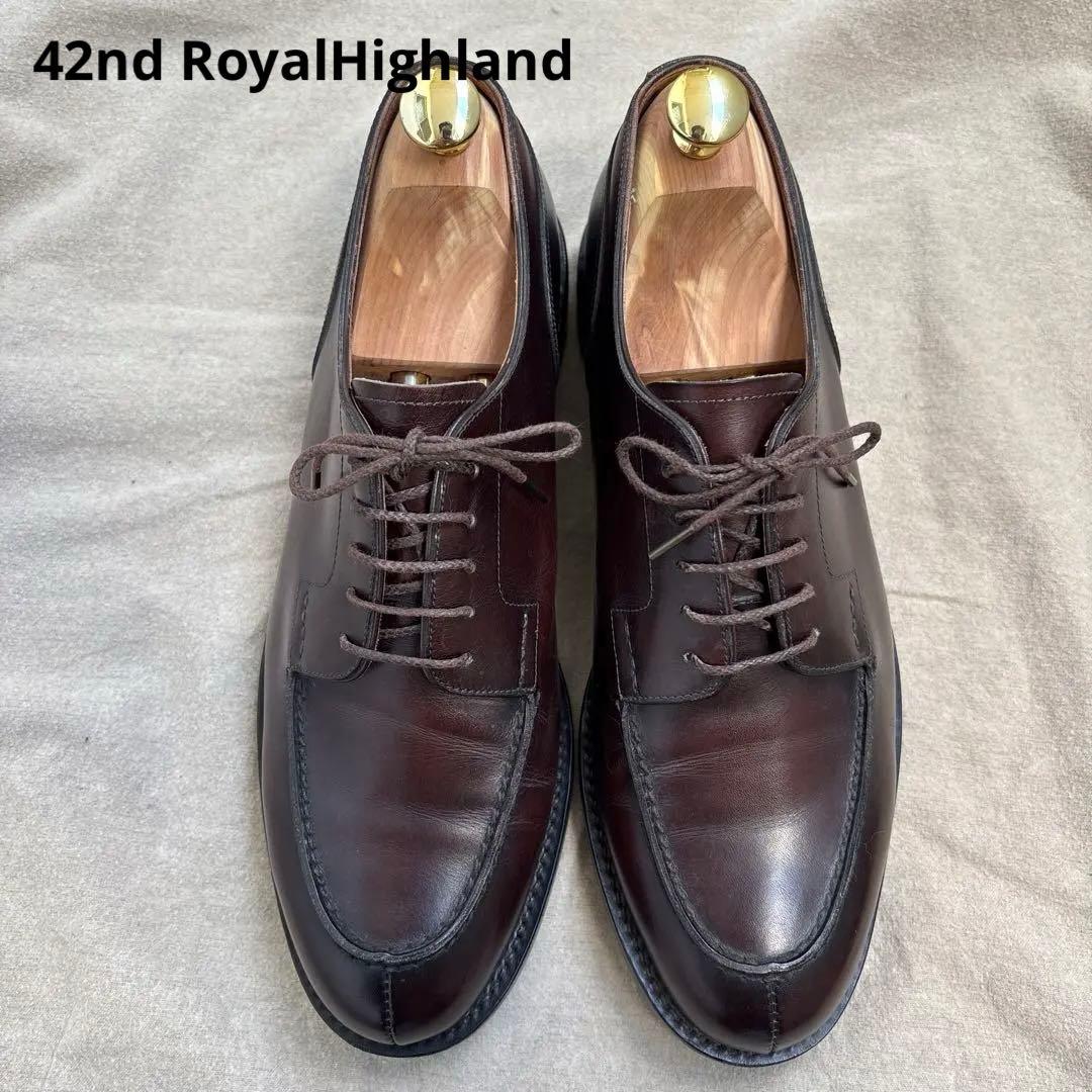 美品 42nd Highland ダークブラウン レザーシューズ