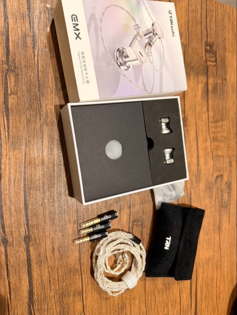 FPS用　初心者向け有線イヤホン、ケーブルセット【TRN EMX、KZ-PRX】