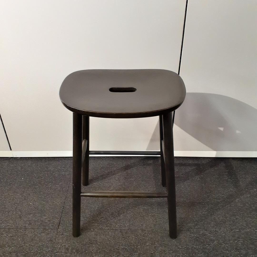 マルニ木工　T＆O　O2スツールMid　ナチュラルブラック　木製カウンターチェア