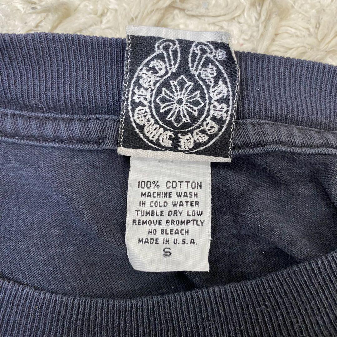 クロムハーツ　オールドモデル 星条旗 ポケット 長袖Tシャツ ロンT 黒　S