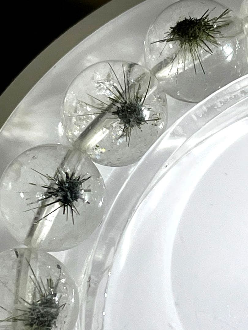 【新入荷】ホーランダイトインクォーツブレス高品質　9.7㎜希少（新品未使用）幸運