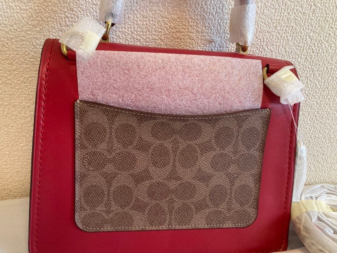 新品タグつきアウトレット コーチ パーカーティーローズ ハンドバッグ