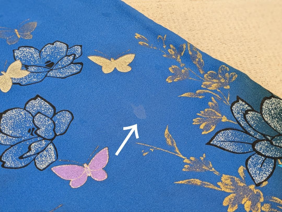 振袖フルセット 身丈168裄68 豪華振袖 金銀彩 青 黒 正絹 逸品 成人式