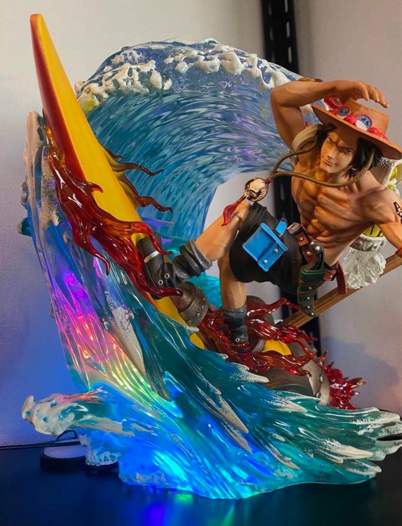 ワンピース ポートガス・D・エース フィギュア ガレージキット 塗装済み品