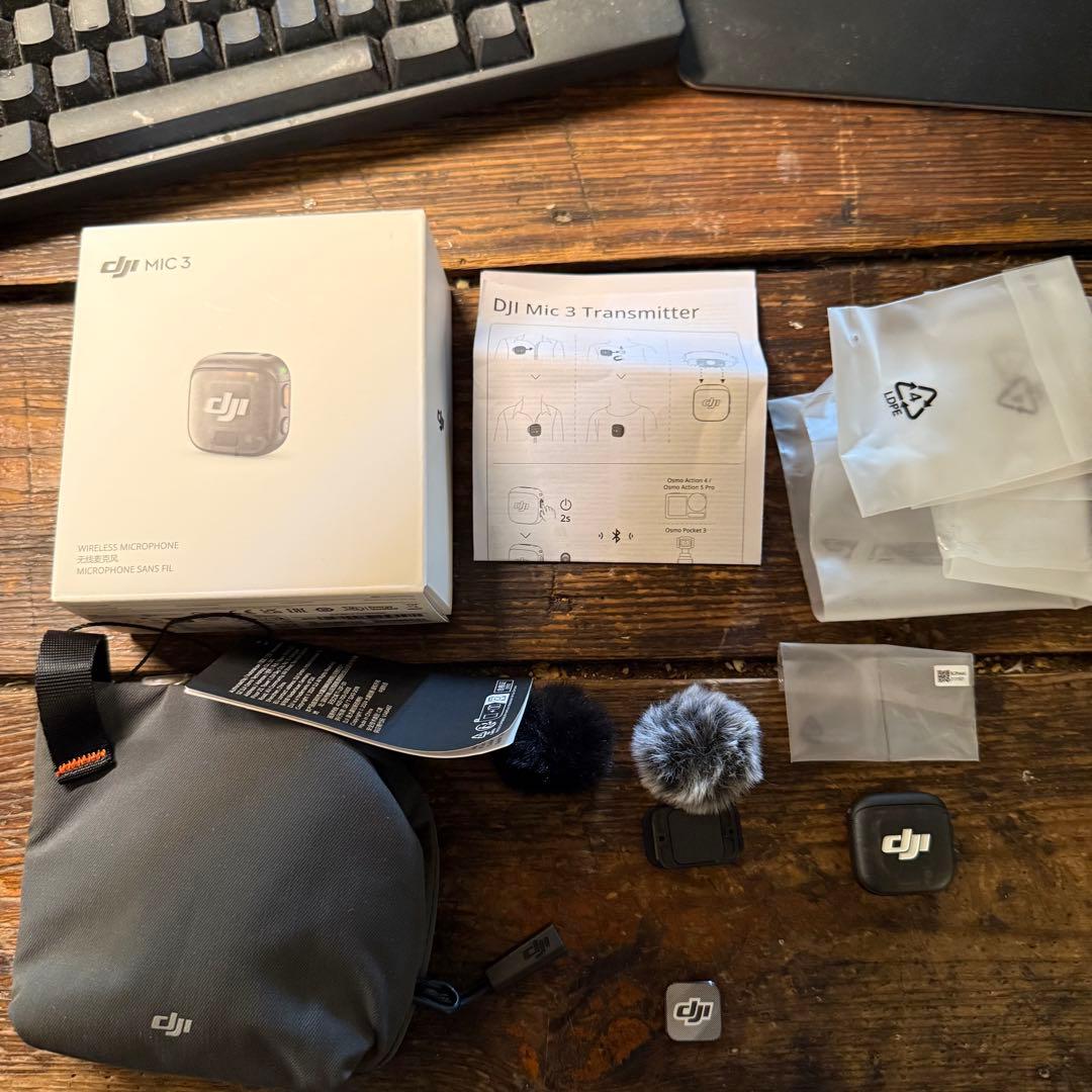 DJI Mic 3 トランスミッター 美品 付属品完備 ワイヤレスマイク