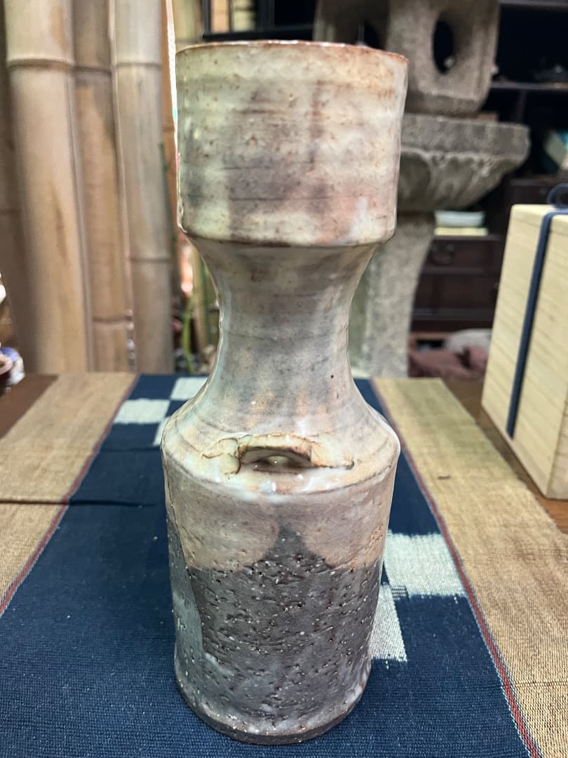 萩焼　大和保男　陶器　花瓶